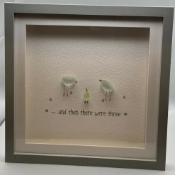 And Then There Were Three (New Baby) - Square Medium