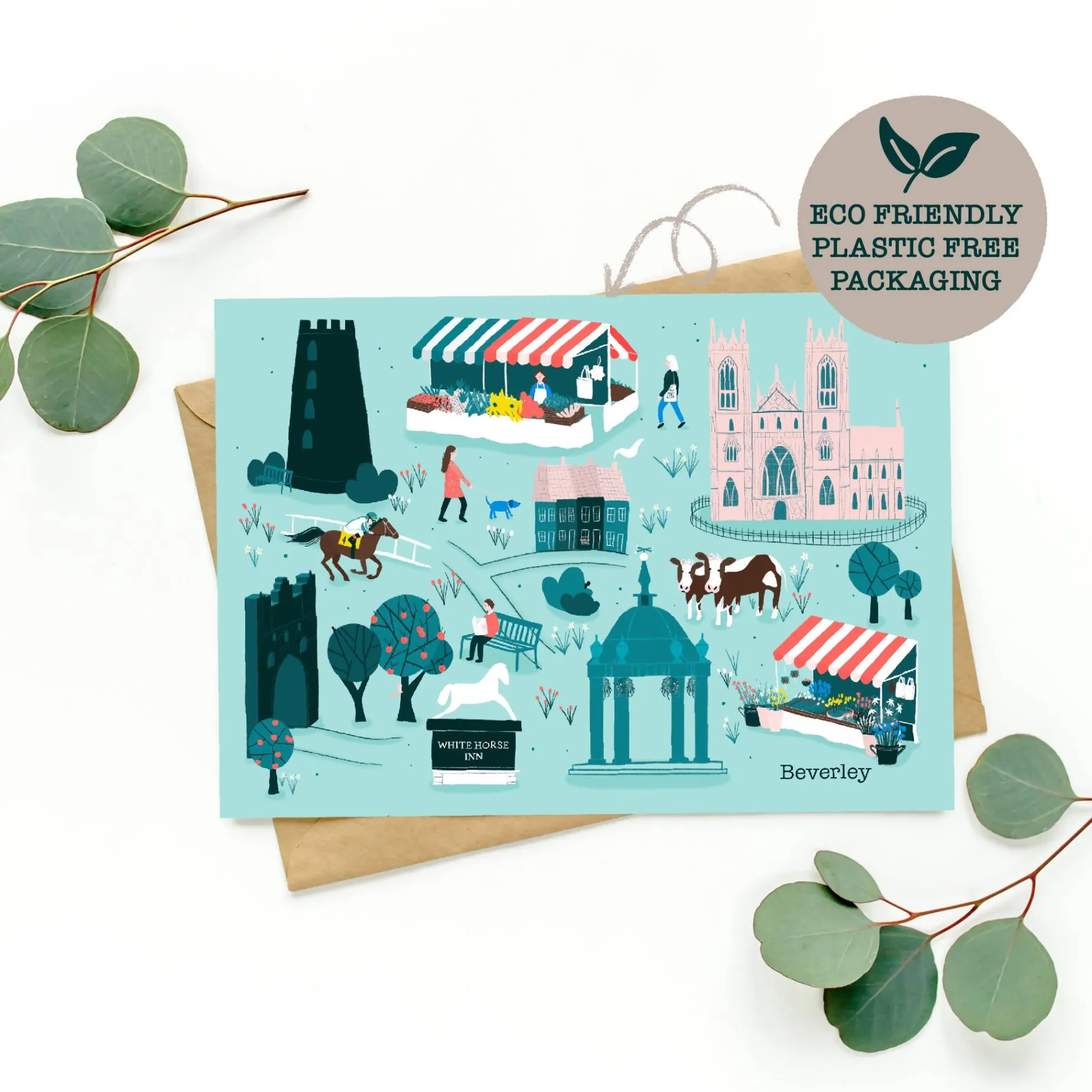 Beverley Greeting Card | Eco-Friendly Design | Art & Soul