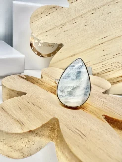 Blue Moonstone Ring Size S