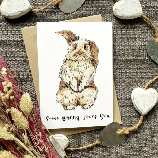 Bunny Valentine's Day Card