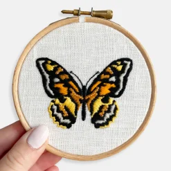 Butterfly Modern Embroidery Kit | Perfect for Beginners | Art & Soul
