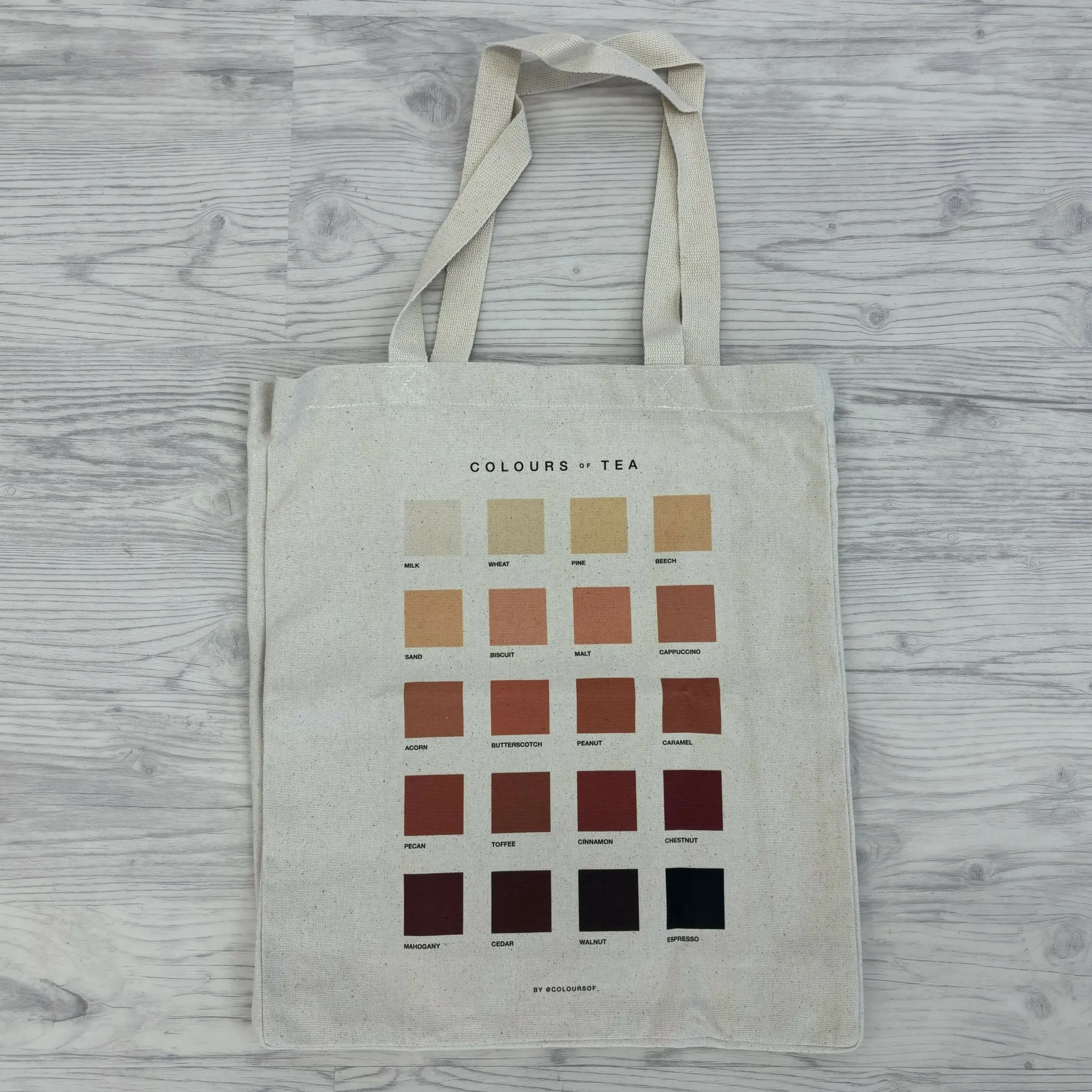 Colours of Tea Tote Bag