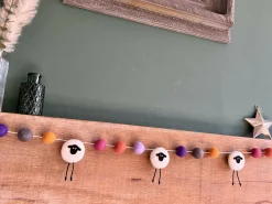 Felted Sheep Garland