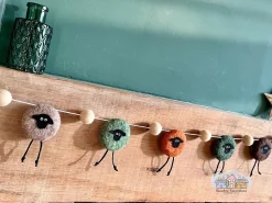 Felted Sheep Garland