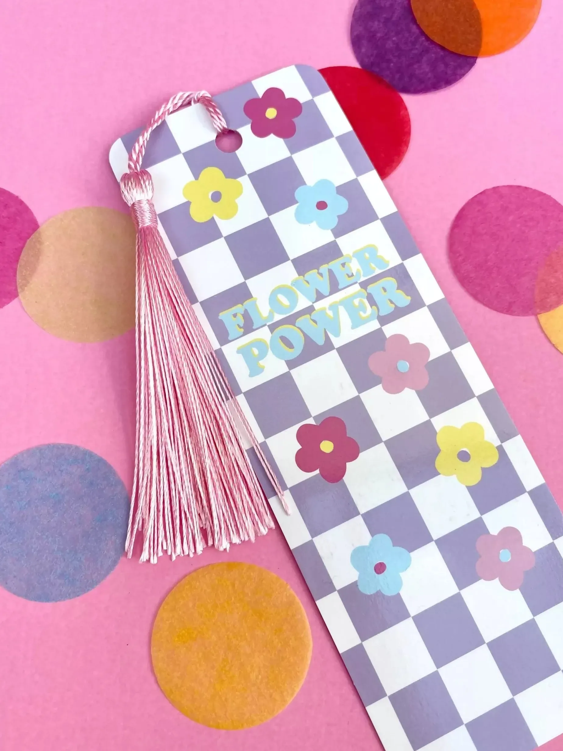 Flower Power Tassel Bookmark