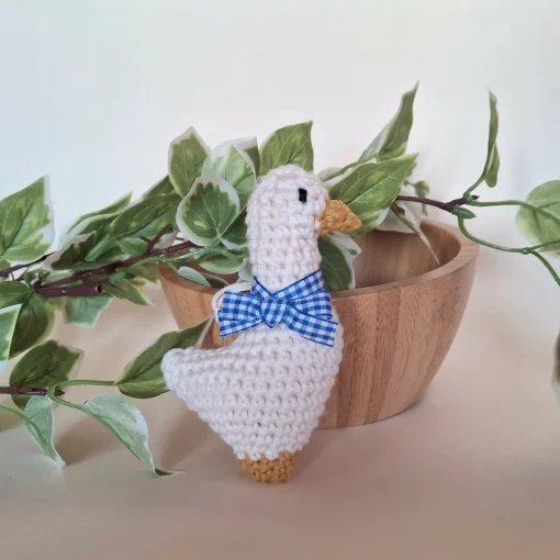 Gingham Bow Goose