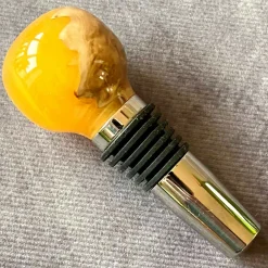 Handcrafted Wine Stopper in Mallee Burr and Resin