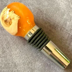 Handcrafted Wine Stopper in Mallee Burr and Resin