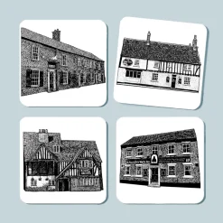 Historic Pubs of Beverley - Set of Four Coasters