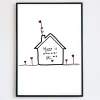 Home Is Wherever You Are Illustrated Poem Print