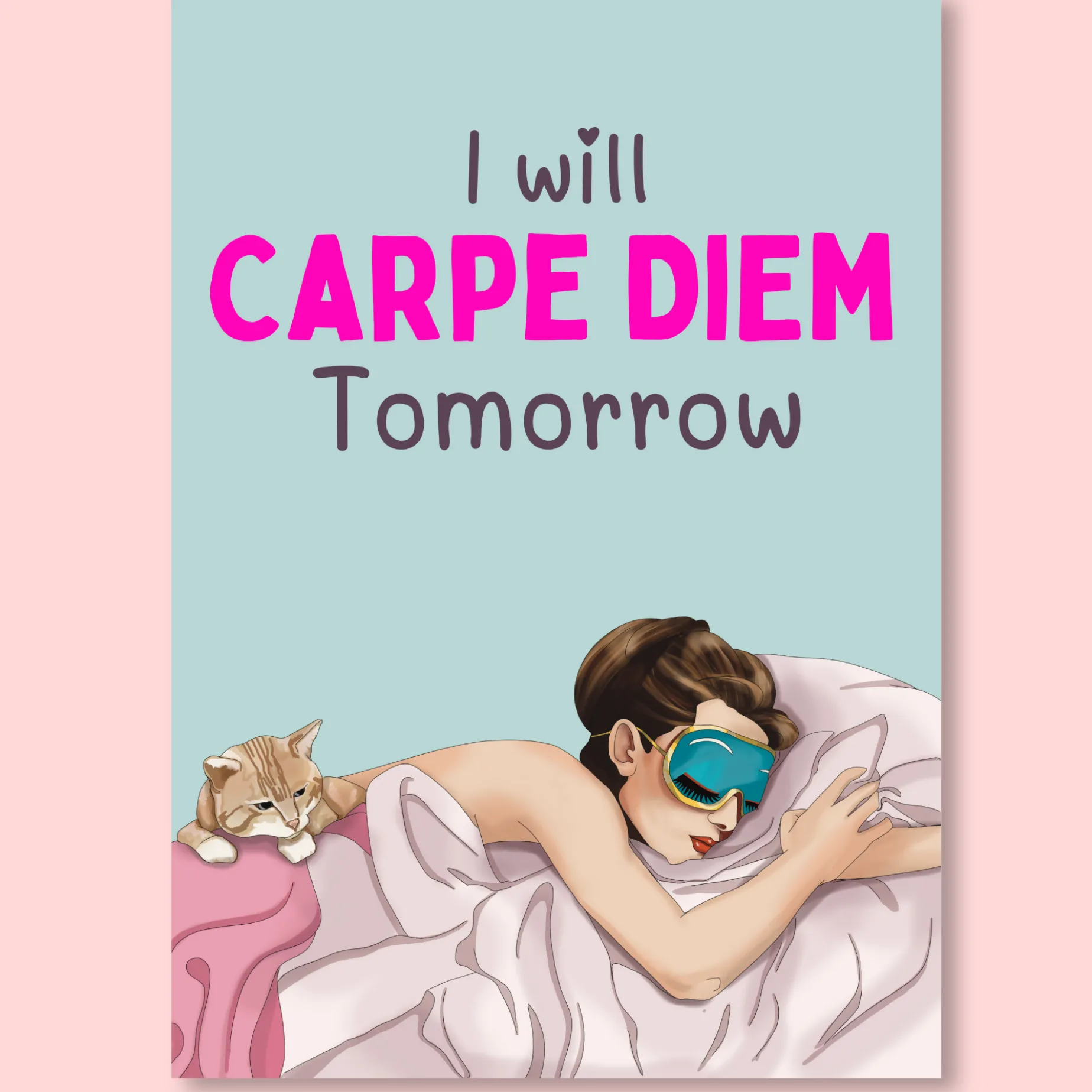 I Will Carpe Diem - Breakfast at Tiffanys Illustration