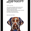 Labrador Dog - Definition Quote - Framed Artwork.