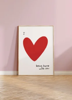 Love Being Home with You Print - Heartfelt Art | Art & Soul