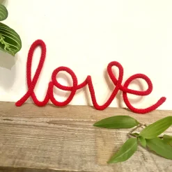 Love Wire Word Decoration