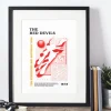 Manchester Utd Art Print PSYCHEDELIC Design in White