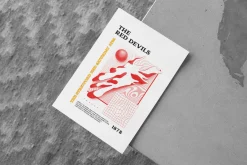 Manchester Utd Art Print PSYCHEDELIC Design in White