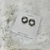 Midi Bubble Silver Hoop Earrings