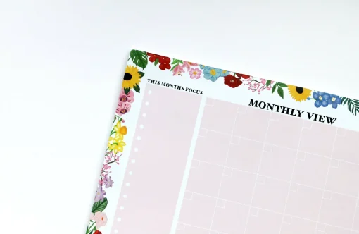 Monthly Planner Tear Off Desk Pad, Large A3