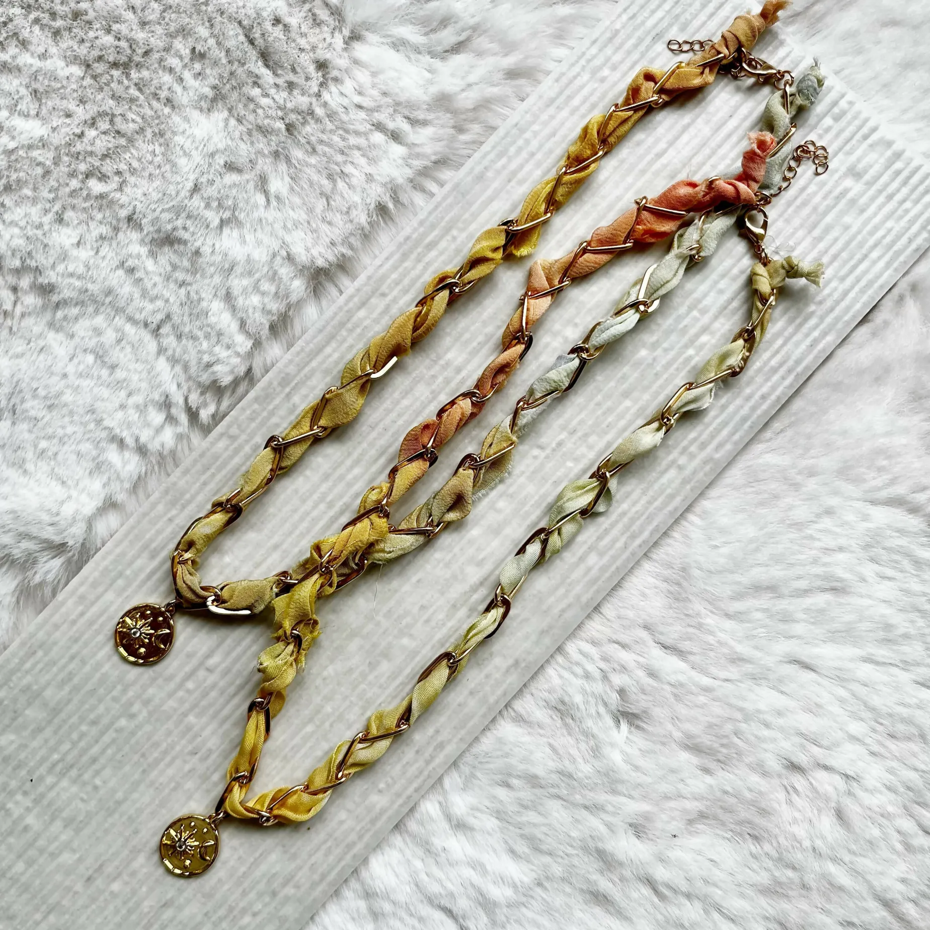 Ombre Silk Celestial Necklace