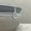 Organic Circle Silver Pendant