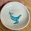 Porcelain Hand Painted Whale Dish