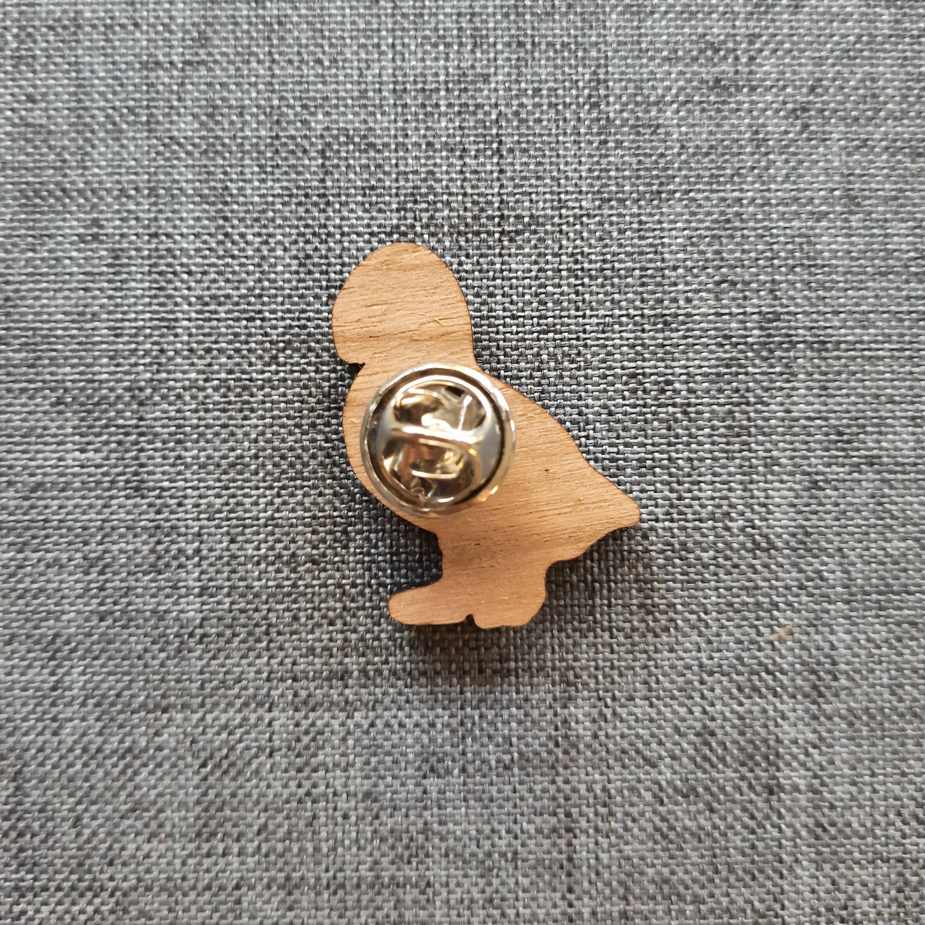 Puffin Wooden Pin Badge