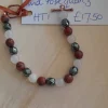 Pure Copper Clasp Bracelet with Faceted Red Jasper, Twist Hematite and