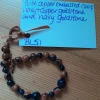 Pure Copper, Leaf Embossed Toggle Catch Bracelet, with Navy and Copper