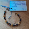 Pure Copper Toggle Catch Bracelet with Yellow Jade, Faceted Navy Golds