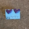 Purple Heart Studs