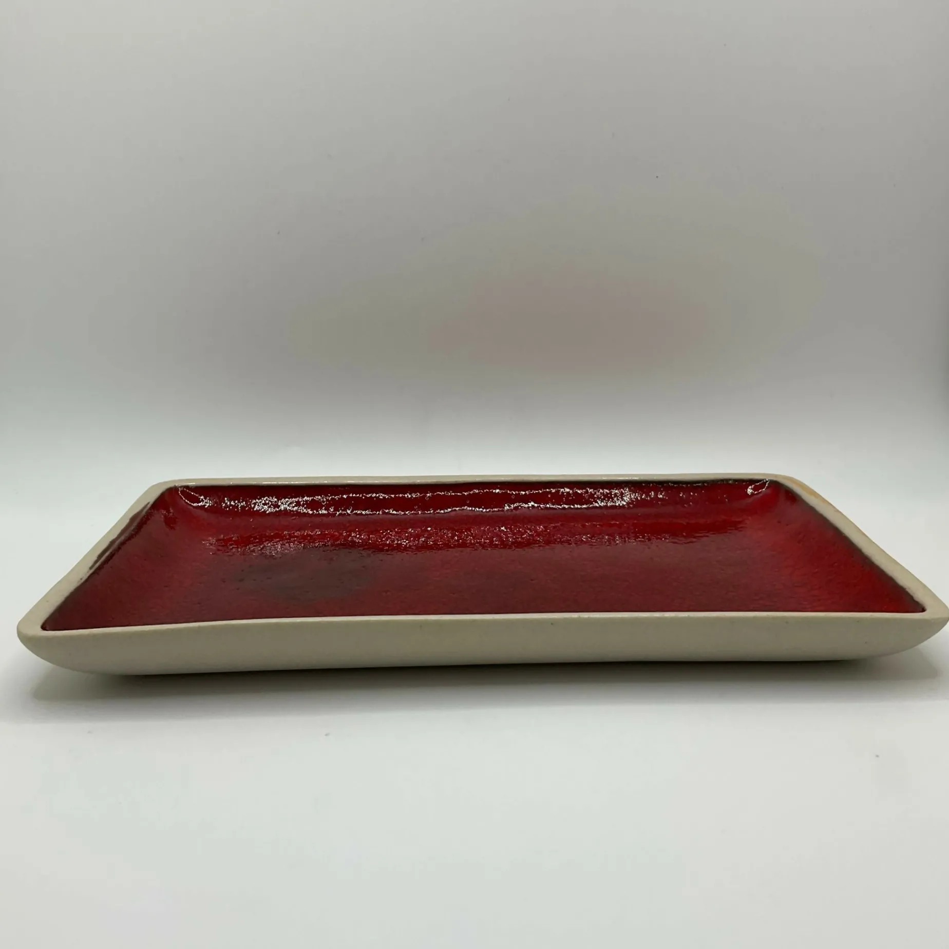 Red Big Rectangle Plate
