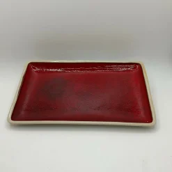 Red Big Rectangle Plate