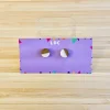 Round Wooden White Opaque Resin Studs