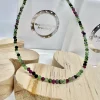 Ruby Zoisite Beaded Necklace