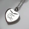 Stainless Steel Wings Urn Pendant
