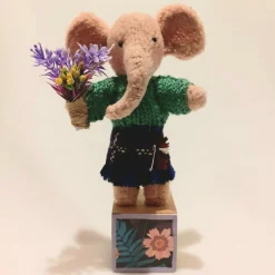 Tartan Elephant Ornament