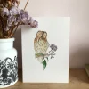 Tawny Owl and Ivy Berries Card