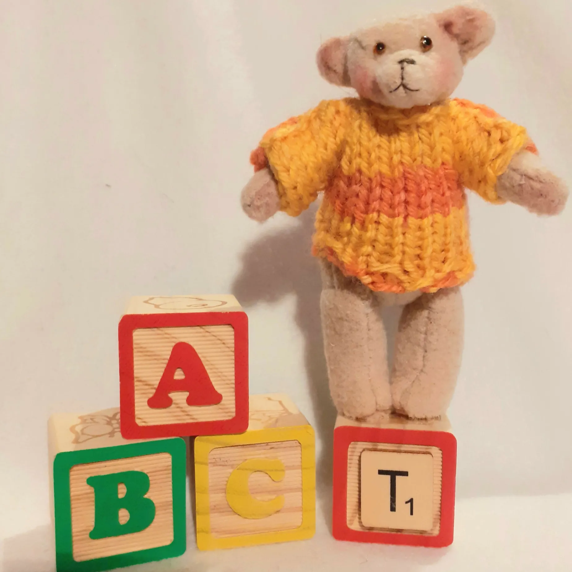 Teddy In A Jumper Ornament