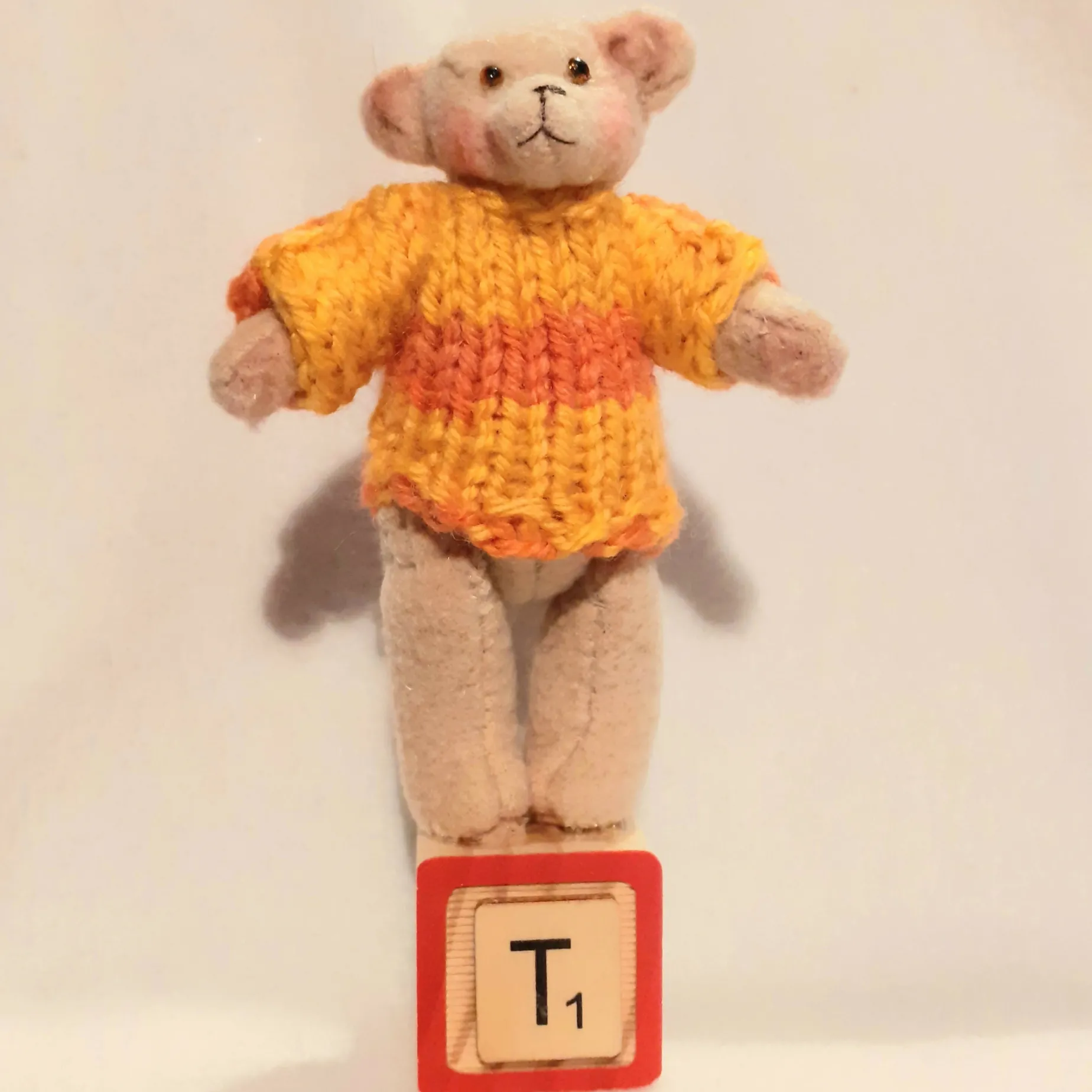 Teddy In A Jumper Ornament