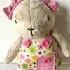 Teddy with Pink Flower Dress