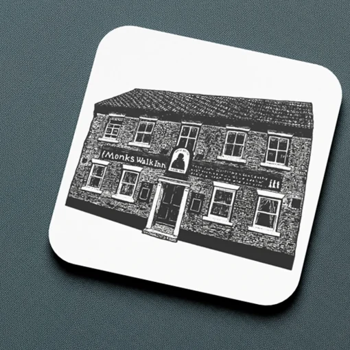 'The Monks Walk' Pub Coaster