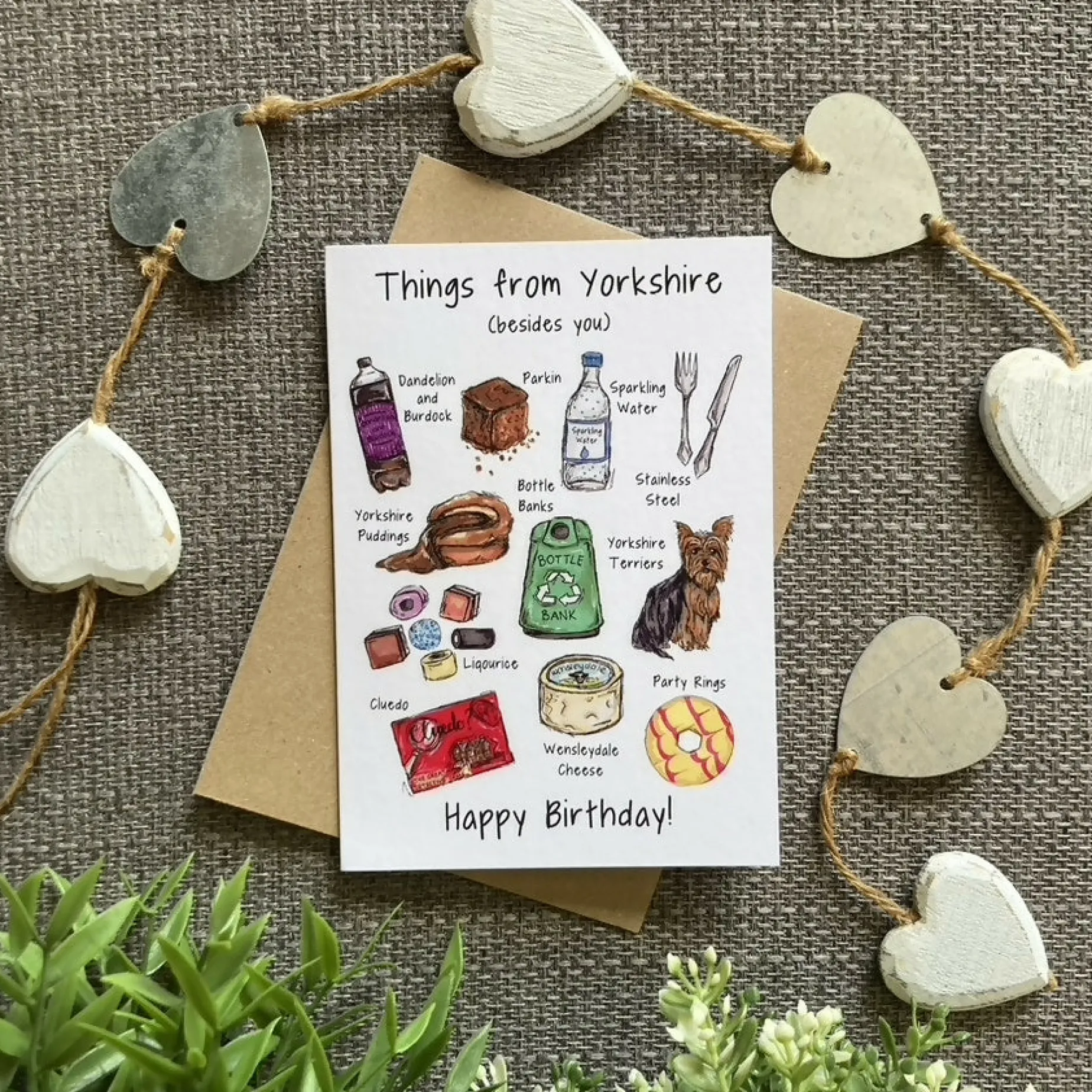 Things From Yorkshire Greetings Card