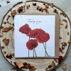 Thinking of you Poppy plantable card