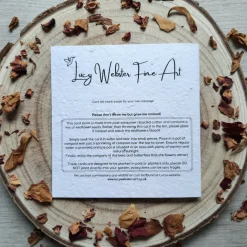 Thinking of you Poppy plantable card