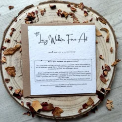 Thinking of you Poppy plantable card