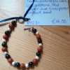 Tibetan Silver Toggle Catch Bracelet with Blue Goldstone, Red Jasper a