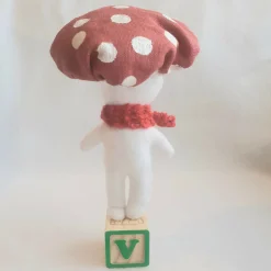 Toadstool ( Red Scarf) Ornament