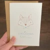 Welcome Little One Fox Card