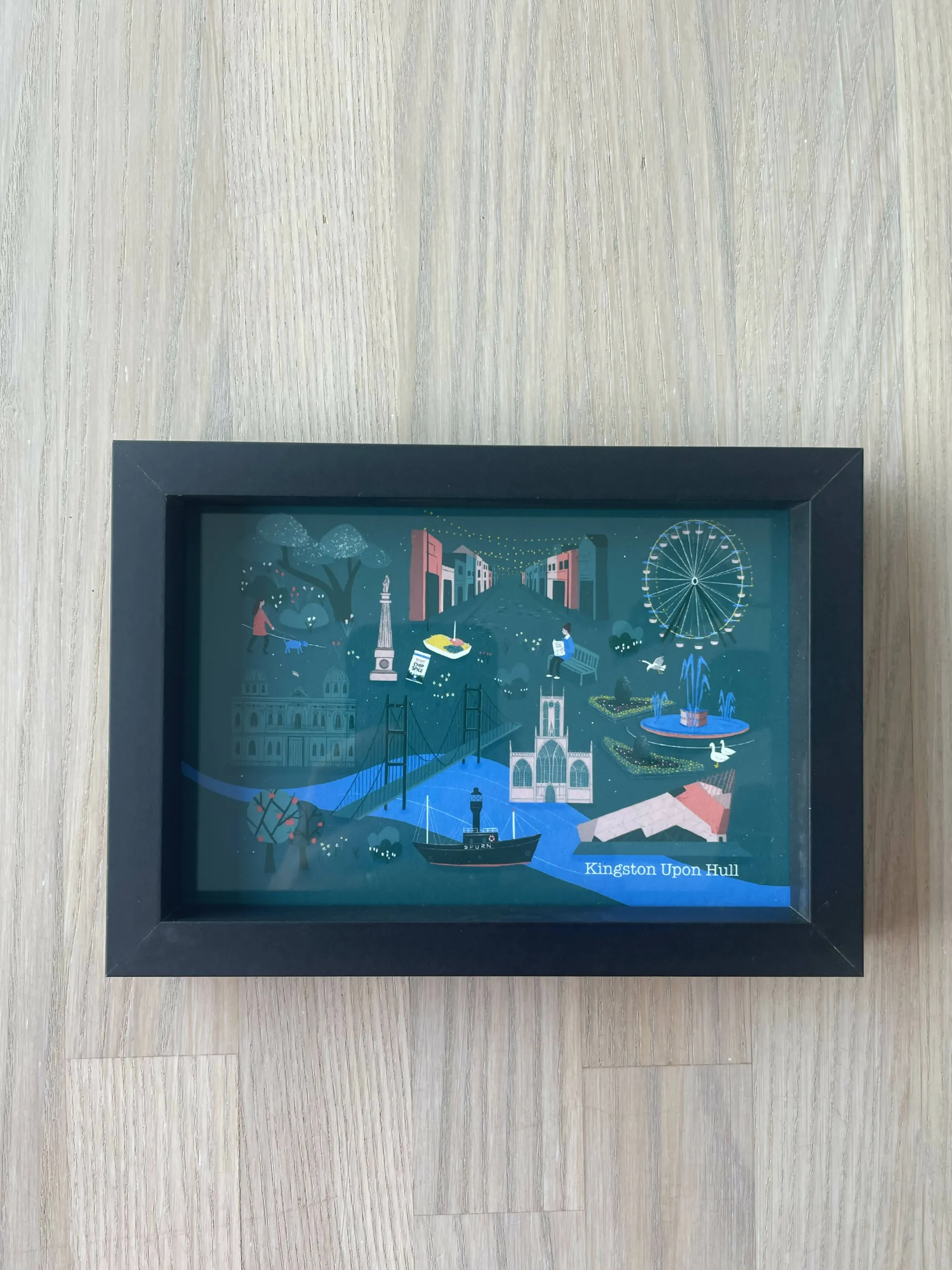 6 x 4” Framed ‘Hull’ Art Print (no mount)