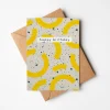 Yellow Arcs Abstract Birthday Card